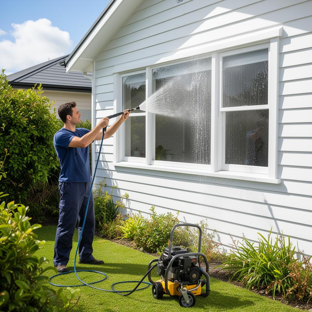QP Building Wash professional exterior cleaning service